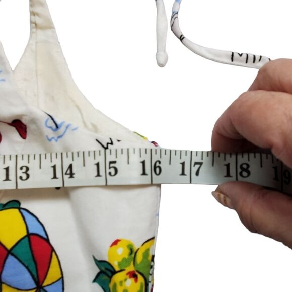 Cynthia Rowley Florida Beaches Themed Dress Spaghetti Tie Straps - Picture 4 of 9